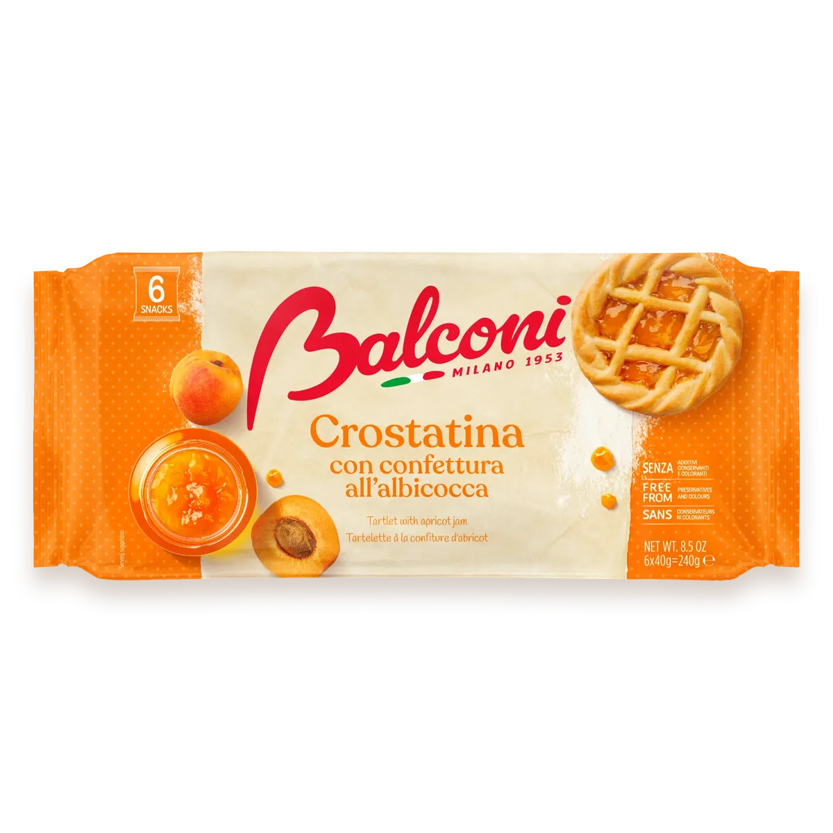 Balconi Crostatine all’Albicocca 240 G