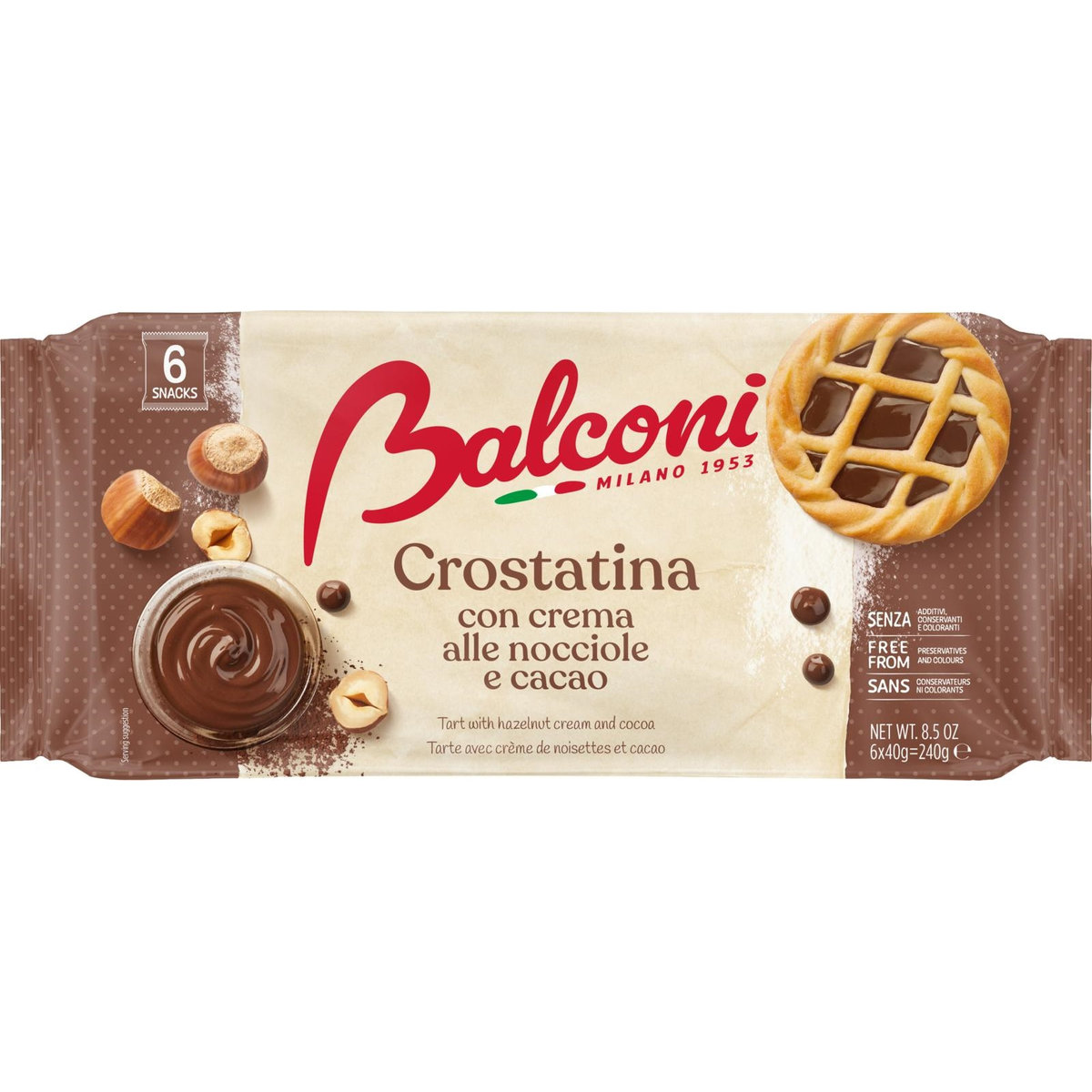 Balconi Crostatine al Cacao 240 G