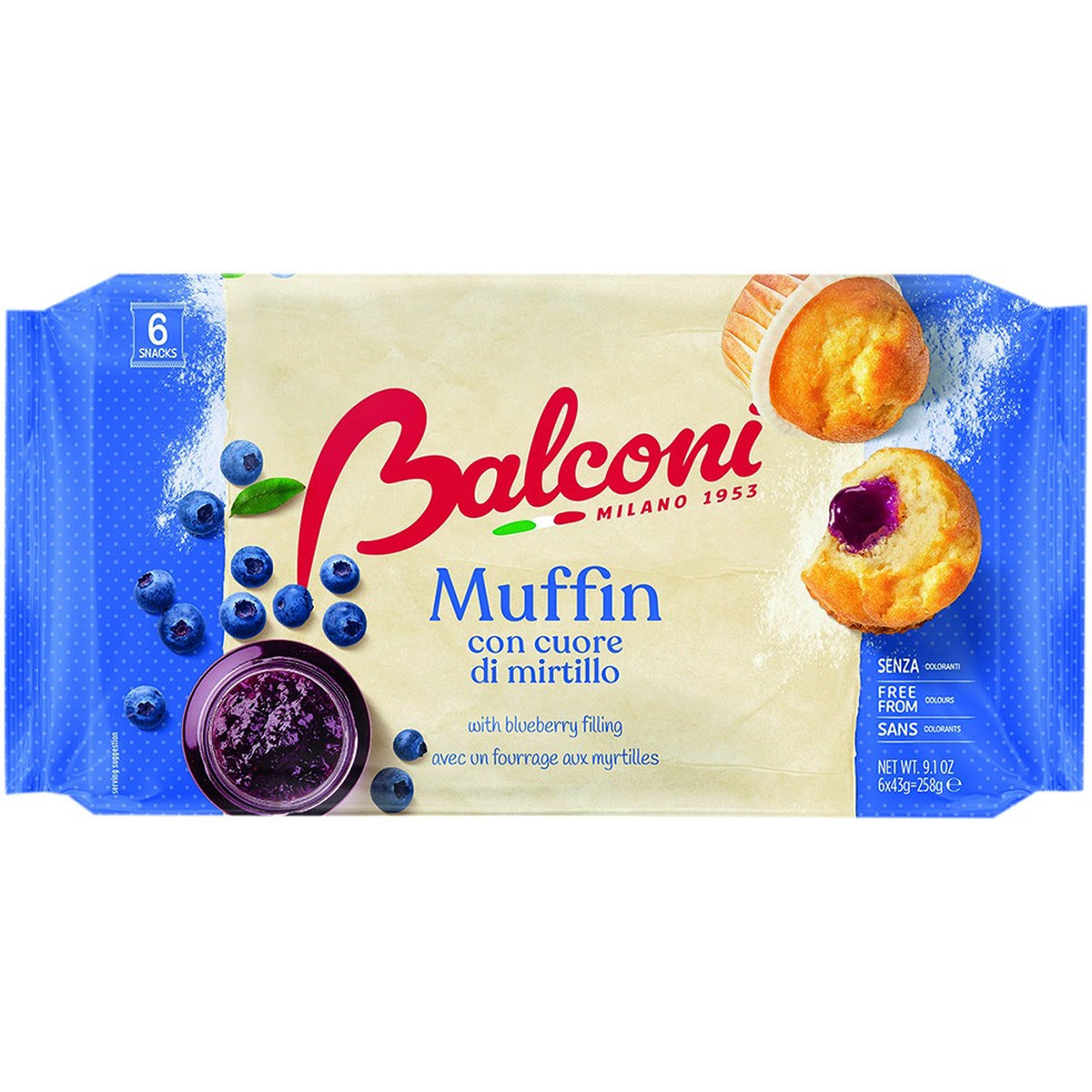 Balconi Muffin al Mirtillo 240 G